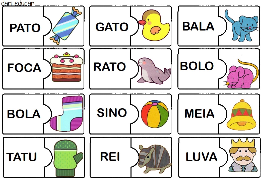 EDUCAÇÃO: Alfabetização com quebra-cabeças!